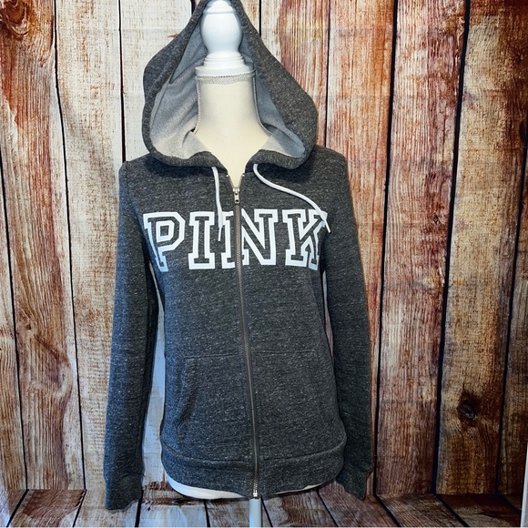 PINK Victoria's Secret Tops - PINK Victorias Secret zip hoodie size small